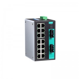 MOXA EDS-316-MM-SC 16-portars ohanterad industriell Ethernet-switch
