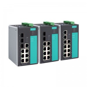 MOXA EDS-510A-3SFP-T Kouch 2 Jere Endistriyèl Ethernet switch