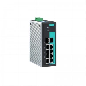 MOXA EDS-G308-2SFP 8G-portti täyden gigabitin hallitsematon teollinen Ethernet-kytkin