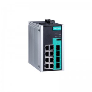 MOXA EDS-G512E-8PoE-4GSFP Πλήρης διαχείριση Gigabit βιομηχανικός διακόπτης Ethernet