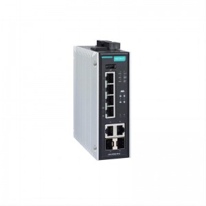 MOXA EDS-P506E-4PoE-2GTXSFP Гигабит POE+ басқарылатын өнеркәсіптік Ethernet қосқышы