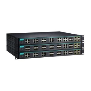 MOXA ICS-G7528A-4XG-HV-HV-T 24G+4 10GbE-port Capa 2 Conmutador Ethernet industrial administrado Gigabit completo