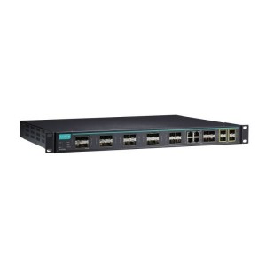 MOXA ICS-G7528A-4XG-HV-HV-T 24G+4 10GbE-porthladd Haen 2 Switsh Ethernet Diwydiannol Llawn a Reolir gan Gigabit