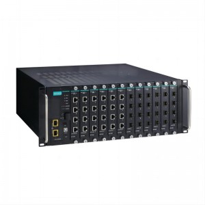 Switch Ethernet industriale gestito modulare Gigabit completo MOXA ICS-G7850A-2XG-HV-HV 48G+2 10GbE Layer 3
