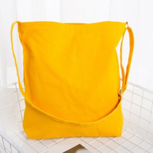 100% Pure Cotton Canvas Tote Bag with Long Adjustbale Shoulder