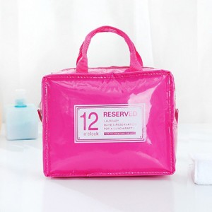 Waterproof Bright Carry On PU Leather Make Up Bag Case