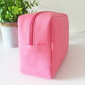 China OEM China Wholesale Custom Design Logo Printed Plain Organizer Gift Pencil Cotton Canvas Pouch Toiletry Travel Makeup Cosmetic Bag
