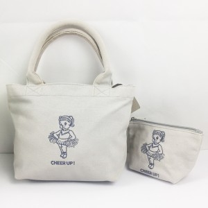 Manufacturer of Custom Canvas Tote Bag Manufacturer - Elite Embroidery Cheer Up Organic Cotton Canvas Tote Bag – Tongxing
