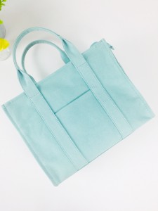 Special Price for China Cotton Canvas Reusable Tote Package Shopping Beach Bag with Two Handle