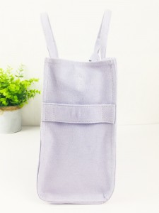 Vintage Lilac Cotton Canvas Tote Bag Fashion Ladies Handbag