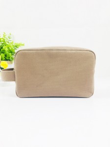 Factory making China Hot Sale Custom Design Plain Pencil Cotton Canvas Pouch Toiletry Travel Makeup Cosmetic Bag