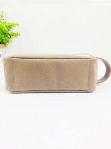 Factory making China Hot Sale Custom Design Plain Pencil Cotton Canvas Pouch Toiletry Travel Makeup Cosmetic Bag