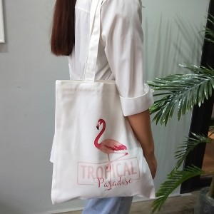OEM/ODM Supplier China Fashion Personalized Color Handle Cotton Canvas Bag for Promotion