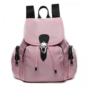 Wholesale Personalized Ladies Nylon Multi-pocket Solid Backpack