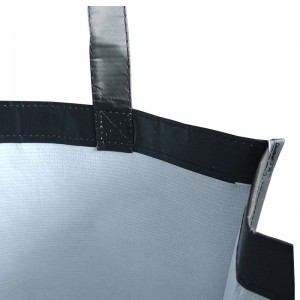 100% Original Factory China Customized Nonwoven Woven Recycled Pet Bottle RPET Uncoated Coated Laminated Foldable Recyclable Plastic Printed Tote Carry Handle Plastic Shopping Bag