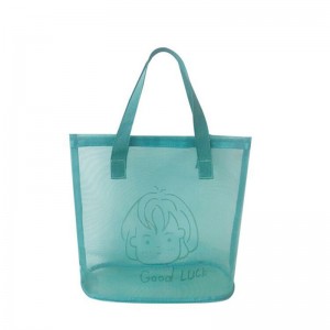 Personlized Products China Travel Polyester Large Size High Quality Mesh Tote Beach Bag
