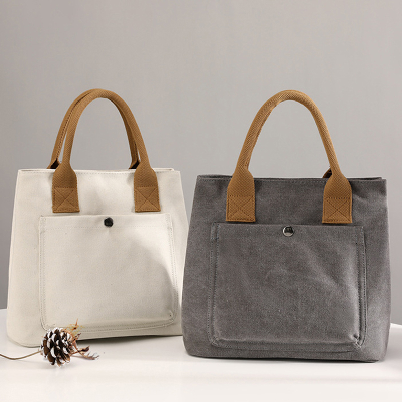 Fashion Ladies Plain Cotton Handbag Custom Canvas Tote Bag Manufacturers Featured Image