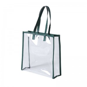 Quality Inspection for Large Mesh Bags Manufacturer - Factory Wholesale Customized Gift Bag Quality Clear PVC Shopping Tote Bag with PU Handle – Tongxing
