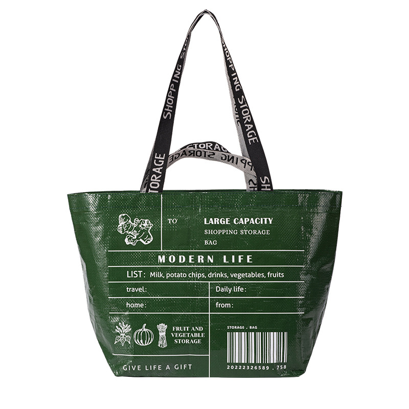 Custom Laminated PP Woven Shopping Tote Bags