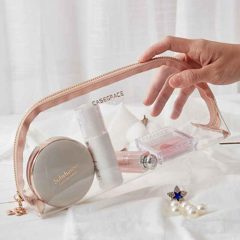 Well-designed Cotton Tote Bags Supplier - Custom Logo Fashion 2019 Cosmetics Wholesale Women Transparent Toiletry Makeup Bag Travel Accessories Waterproof Cosmetic Bag – Tongxing
