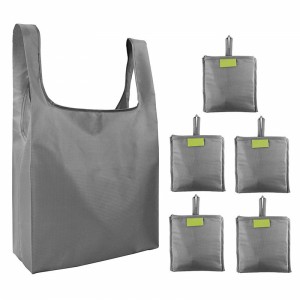 Excellent quality Cotton Laundry Bag Manufacturers - Folding Portable Shopping Bag Reusable Environment-friendly Bag Waterproof Receive Oxford Cloth Bag Printable LOGO – Tongxing