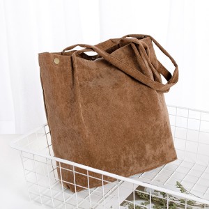 2020 New Fashion Dainty Corduroy Tote Bag