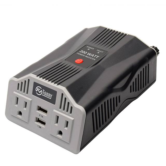 Car Power Inverter 12V DC to 110V AC Converter with 3.1A Dual USB Car Charger Box Type Power Modified Sine Wave Inverter with 2 USB Ports Featured Image