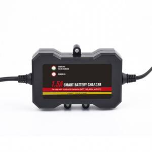12v 1.5a Portable Fully Automatic Marine On-Board Battery Charger Maintainer Ip68 Waterproof