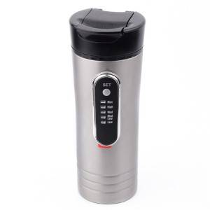 Portable Water Kettle 12v 500ml Stainless Steel Coffee Pot Car Electric Water Kettle