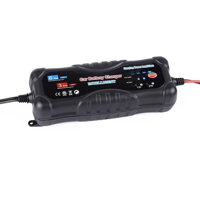 Universal Intelligent Car Battery Charger 12V 24V 6A Auto Battery Pulse Charger Waterproof Design