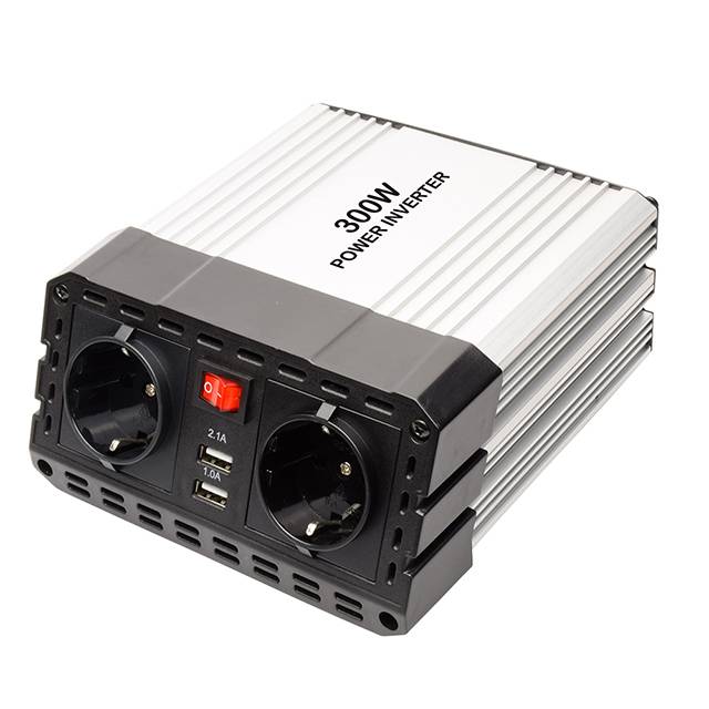 Aluminum alloy casing 12V to 220V car inverter 300W power inverter dc to ac converter charger Featured Image
