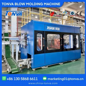 4 layer pesticide fertilizer plastic bottles co-ex blow molding machine with automatic production line solution.