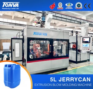 TONVA 5L plastic jerrycan co-ex blow molding machine for multi layer high barrier HDPE / EVOH bottles