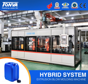 TONVA Hybrid blow molding machine for 10L plastic jerrycan