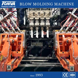 TONVA toilet detergent bottle blow molding making machine for cleaning bottles with high output high quality
