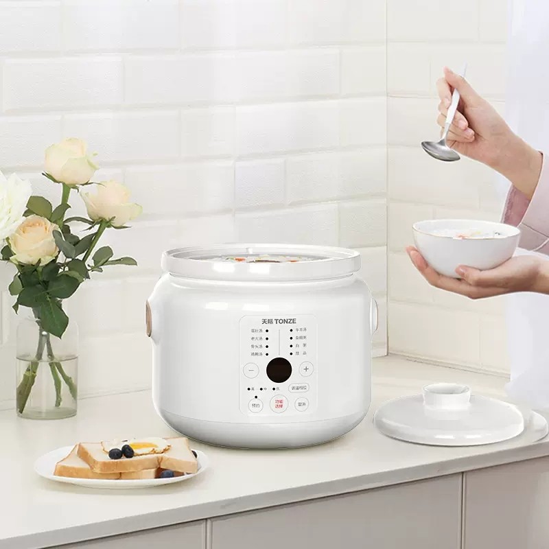 Tonze White Porcelain Electric Cooker