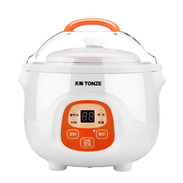 0.7L Mini Water-Stewing Slow Cooker With Ceramic Pot