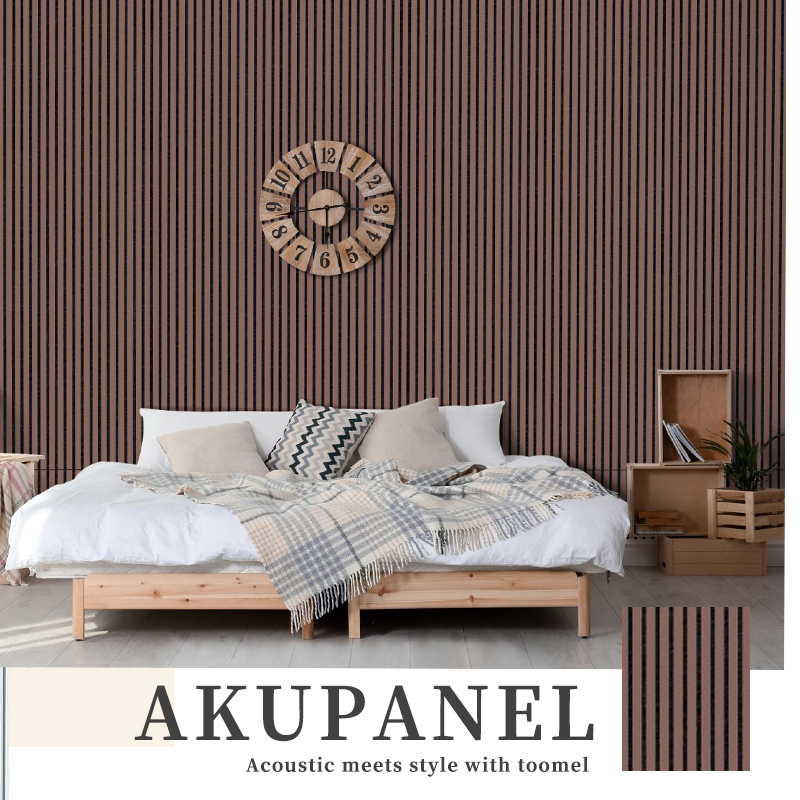 Acoustic Wood Slat Panel Fluted Wood Acoustic Panels Moderne Interior Wall Decoration