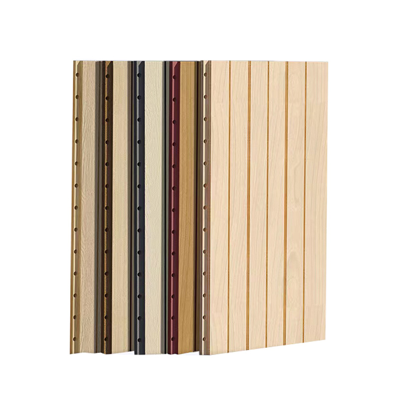 Slotted liang kayu Panel akustik