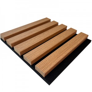 Wood acoustic wall panels akupanels para sa opisina sa sala