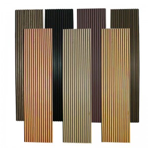 Akupanel Slatted Wooden Veneer Soundproof Panel Panel