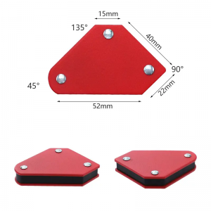 Positionneur de soudage magnétique de Style Triangle, ensemble d'aimants rouges, vente en gros d'usine