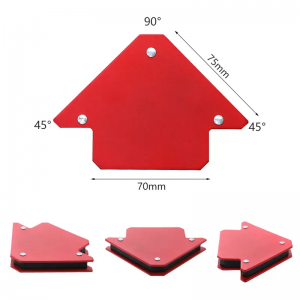 Set di magneti rossi per posizionatore di saldatura magnetica stile triangolo all'ingrosso della fabbrica