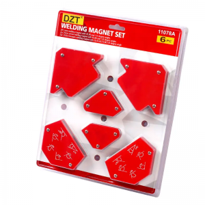 Conjunto de ímã vermelho do posicionador de soldagem magnética estilo triângulo por atacado de fábrica