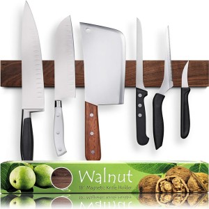 Walnut Grain Knife Magnetic Strip Magnetic Knife Holder for Wall