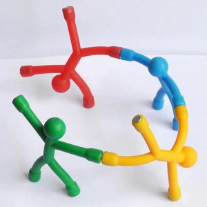 عالي ډالۍ ربړ Q-Man Cute Magnets Man Toy Fridge Magnets