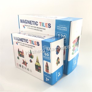 60 PCS Blocchi Magnetici 3D Piastrelle Magnetiche Set di Costruzione di Giocattoli Per I Bambini