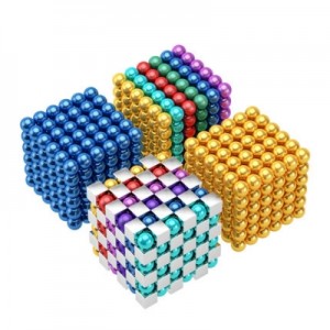 Winchoice Мали неодимиумски магнетни топчиња Bucky Rainbow магнетна коцка топка