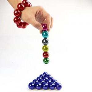 ዊንቾይስ ትንሽ ኒዮዲሚየም ማግኔት ኳሶች Bucky Rainbow Magnetic Cube Ball