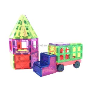 Западна топла продажба на едукативни магнетни плочки Градежни блокови Пластични градежни играчки за деца